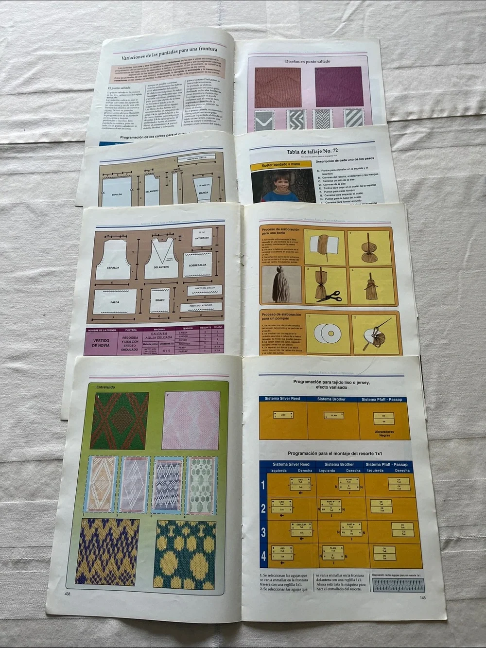 Aprende fácil a Tejer en Máquina Bundle Of 25 Issues Spanish Instructions